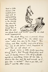 Ahí va Bill, ilustración de Las aventuras de Alicia bajo tierra, publicado en 1886